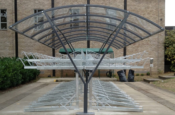 Estacionamento da bicicleta do campus